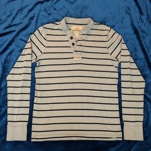 Vintage Hollister Striped Long Sleeve Henley
